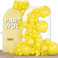 PartyWoo Yellow Balloons 155pcs Different Sizes of 18 12 10 5 Inch Matte Yellow Latex Balloon Arch Kit Garland for Easter Bee Baby Shower Sunflower Birthday Graduation Party Decorations Yellow-Y55