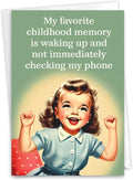 NobleWorks Funny Birthday Greeting Card with 5 x 7 Inch Envelope (1 Card) Bday Favorite Memory C10646BDG