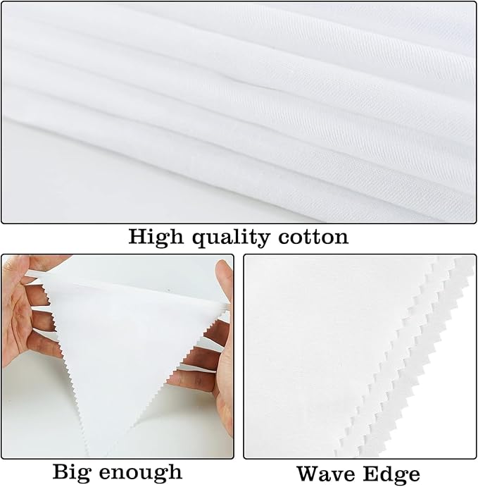 GCQQ 40Ft White Pennant Banner Decorations, 42Pcs Wedding Bunting Banner, Pennant Flags Banner for Anniversary, Engagement, Wedding Baby Bridal Shower Party Decorations