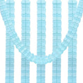 PATIKIL 9.8ft Four-Leaf Garland, 6 Pack Tissue Paper Hanging Flower Garland Reusable Streamers for Party Wedding Backdrop Decorations, Light Blue