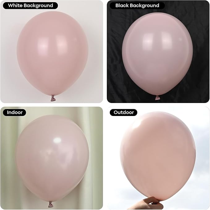 Pastel Pink and White Coquette Balloons Arch, 134 PCS Light Baby Dusty Pale Pink Bow Balloon Garland mit 18 Inch Clear Balloons *5, Long Balloon as Bow Decor for Girls Just Want To Be One Birthday
