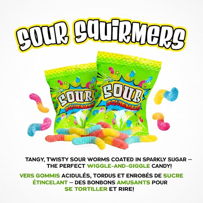 Sweet and Sour Candy Mix – 2 Pounds - Individually Wrapped Bulk Mix for Parties, Goodie Bags & Gifts – Assorted Super Sour Treats for Kids, Adults & Events