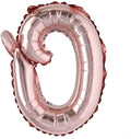 18 Inch Rose Gold Happy Birthday Balloons - Lowercase Handwriting Style Letters for Birthday Party Decoration (18 Inch Rose Gold O)