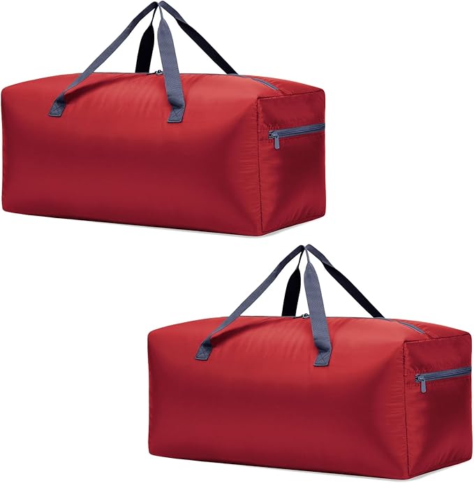 iFARADAY 2 Packs Foldable Duffel Bag 30" / 75L Lightweight with Water Rresistant for Travel