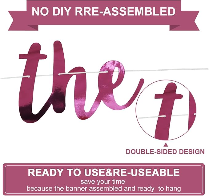 BEISHIDA Double-Sided Pink The Beginning of A New Chapter Banner,Farewell Book Themed Housewarming Party Congratulations Decorations,Going away party Retirement Garland,Graduation Sign 2026 Banner