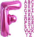 TONIFUL 40 Inch Large Rose Red Letter F Balloons - Giant Hot Pink Alphabet Letter Balloons for Birthday Party Anniversary Supplies Decorations