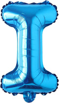 Blue 28 inch Letter Balloons Alphabet Number Balloons Foil Mylar Party Wedding Bachelorette Birthday Bridal Baby Shower Graduation Anniversary Celebration Decoration (Can not Float) (28 inch Blue I)