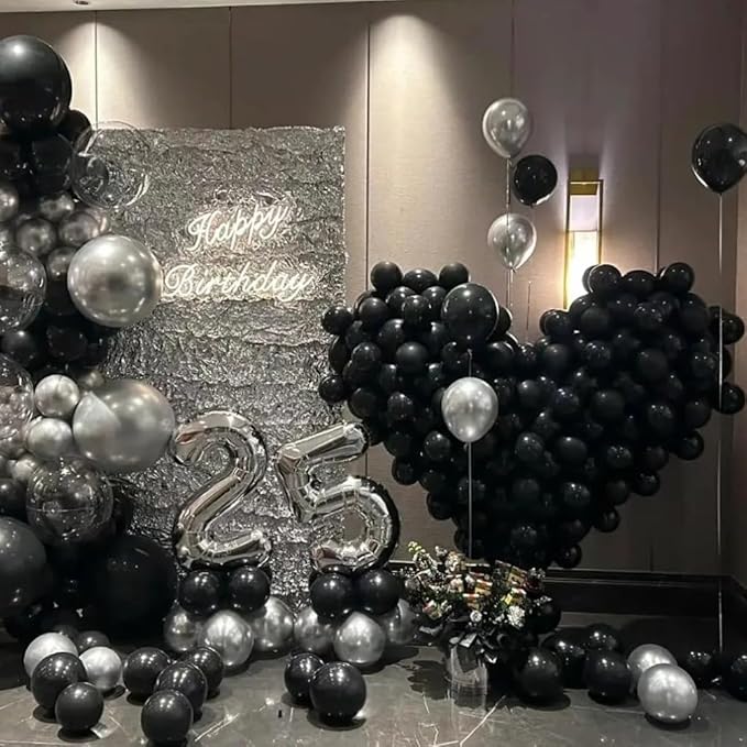 40 inch Silver Number Balloon Giant Foil Helium Balloons Silver Number 2 Balloon for 2nd Birthday Party Anniversary Decorations Supplies
