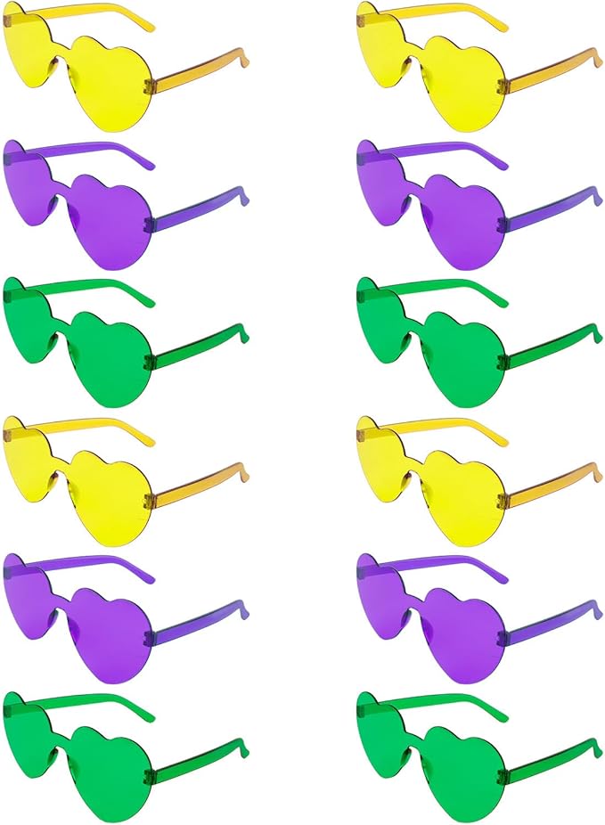 Heart Sunglasses 12/18/24 Pcs Heart Shaped Glasses for Women Cute Funny Party Glasses Party Favors Accessories