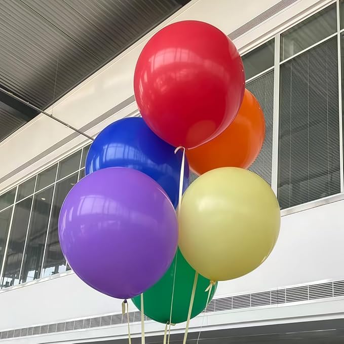 40 Pcs Giant Balloons 36 Inch Latex Large Assorted Color Bulk Balloon 20 Kinds Colors for Birthday Wedding Carnival Anniversary Party Decorations
