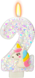 Birthday Candles - Number 2 Candle, Birthday Candles for Cake, Cartoon Birthday Party Supplies, Birthday Decorations for Cake Topper