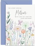 Old English Co. Birthday Card For Mum - Butterfly Hearts Flower Birthday Card for Her - Cute Birthday Card for Mother from Son, Daughter, Children - Cards for Her | Blank Inside with Envelope