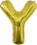 Y Letter Balloons, 40 Inch Large Gold Letter Balloons, A to Z Mylar Balloons Letters, Y Foil Balloon, for Birthday, Baby Shower, Wedding, Anniversary Party Decoration