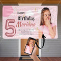 Custom Happy Birthday Vinyl Banner Sign, Personalized Party Backdrop, Gift, and Decoration - From NiceMemoryLLC. (Style-22)