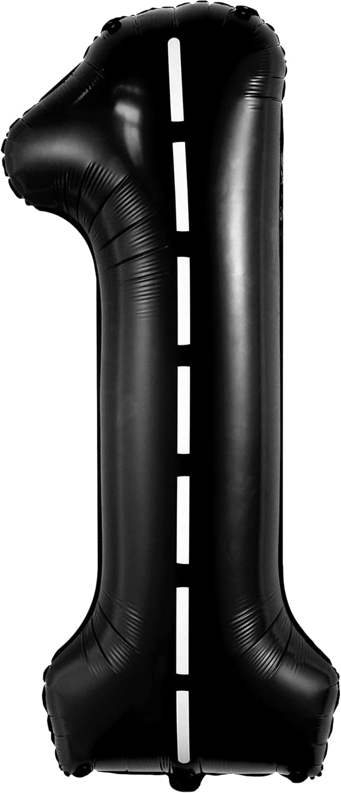 KatchOn, Giant, Checkered 1 Balloon - 40 Inch | Black Number 1 Road Balloon | Fast One Birthday Decorations for Boys | One Happy Dude Balloons, 1 Happy Dude Birthday Decorations | Race Car 1 Balloon