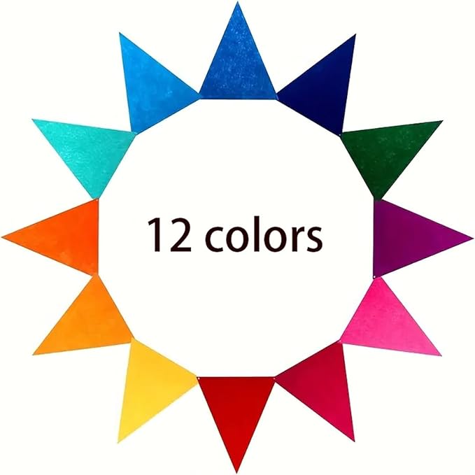 6 Sets Colorful Pennant Banner Flags Multicolor Bunting String Triangle Flags,Garland for Grand Opening, Carnival Theme Birthday Party Decoration Outdoor Events Classroom Decor