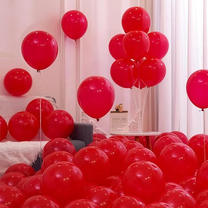 400 Pcs Red Balloons 12 Inch Bulk Latex Balloon for Birthdays Weddings Party Decorations
