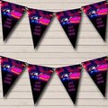 70's 80's Disco Dance DJ Record Personalized Birthday Party Bunting - Hanging Party Decoration - Birthday Party Banner Garland | Decorative Party Supplies