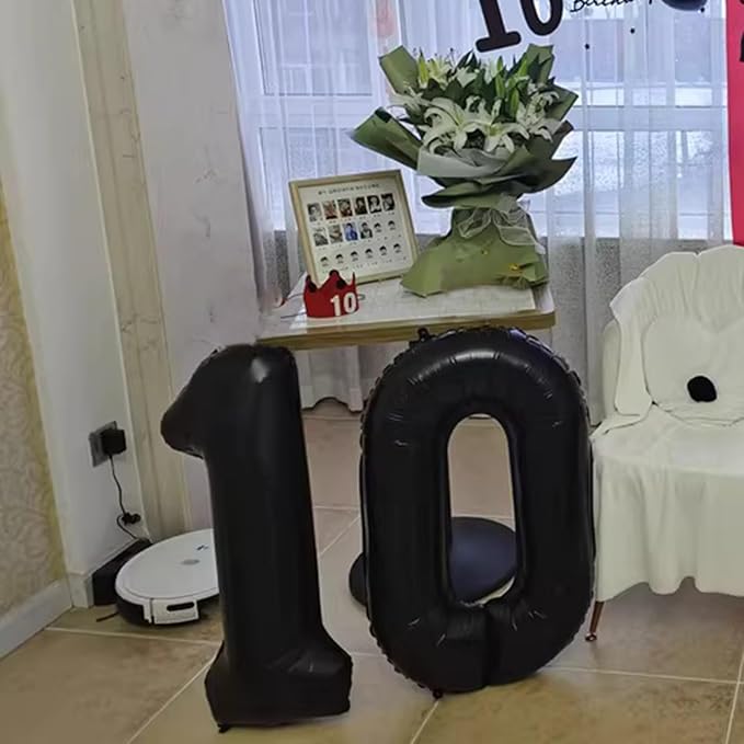 40 Inch Black Number 31 Digital Balloon,Jumbo Mylar Foil Helium Balloon for 31 Balloons for Birthday Party,Wedding Anniversary Party Decorations
