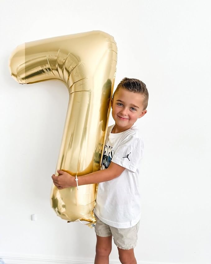 Champagne Gold 8 Balloon, Number Balloons 40 Inch, Light Gold 8th Birthday Decorations for Girls, Birthday Balloons, Light Gold Party Supplies, Number 8 Balloon