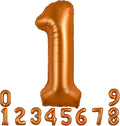 TONIFUL 40 Inch Orange Large Numbers Balloon 0-9 Birthday Party Decorations,Big Number 1 Foil Balloon Digital 1 for Birthday Party,Wedding, Bridal Shower,Engagement,Graduations,Anniversary,Baby Shower