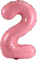 YPSelected 32 Inch Large Foil Helium Number Balloon Birthday Wedding Party 0-9 (Baby Pink, 2)