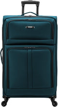 U.S. Traveler Anzio Softside Expandable Luggage with Spinner Wheels, Teal, 30-Inch Large
