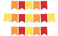 Andaz Press Hanging Pennant Banner with String, Red, Orange, Yellow, 1-Set, 24 Pennants, Approx. 12-Feet Long, Rainbow Theme