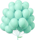 PartyWoo Teal Balloons 50 pcs 12 Inch Pastel Teal Turquoise Peppermint Mint Balloons for Graduation Gender Reveal Baby Shower Wedding Anniversary Birthday Party Decorations Mint-Q03