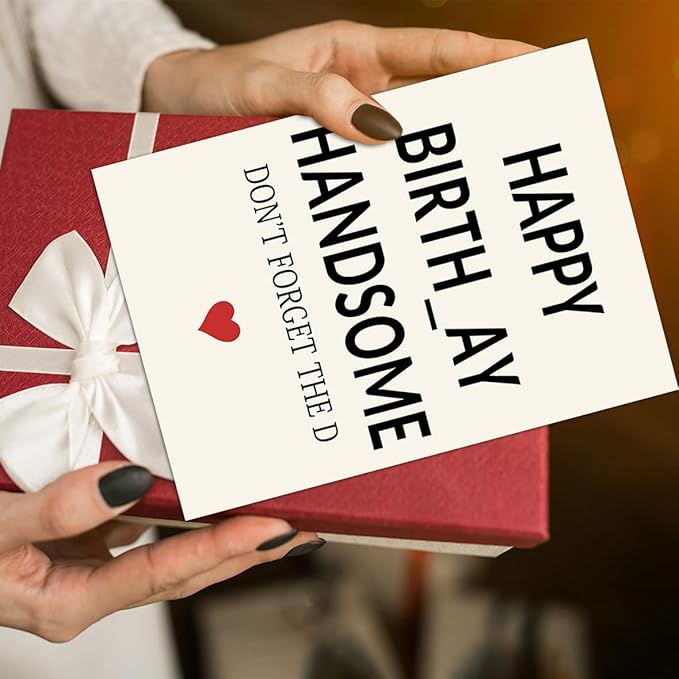 Birthday Decorations for Men, Funny Birthday Gifts for Men Him, Boyfriend Gifts for Bday, Husband Birthday Card