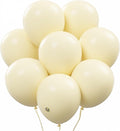 AFTERLOON® Biodegradable Balloons 24 pcs Ivory Cream 12 Inch, Matte Color Thickened Extra Strong Latex Helium Float, Multicolor Colorful Bulk Color ballon baloon Globos Para Decoration De Fiestas Kids