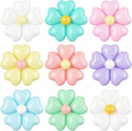 16 Set Flower Balloons DIY Kit,Colorful Heart Balloons Daisy Balloon Flower Heart Shape Balloon Party Decorations for Birthday Valentines Wedding Anniversary