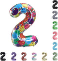40 Inch Large Foil Helium Number Balloon Birthday Wedding Party 0-9 (Celebration, 2)