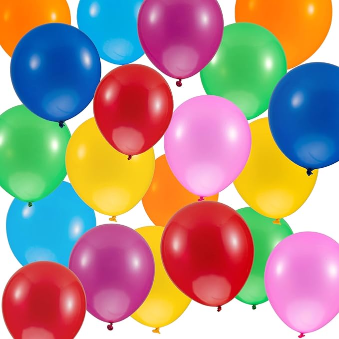MAQIHAN 150pcs Assorted Color Balloons - Globos Para Decoracion De Fiestas - Birthday Party Balloons - Latex Baloons - Kids Blow Up Bulk 12 Inch Arch Kit