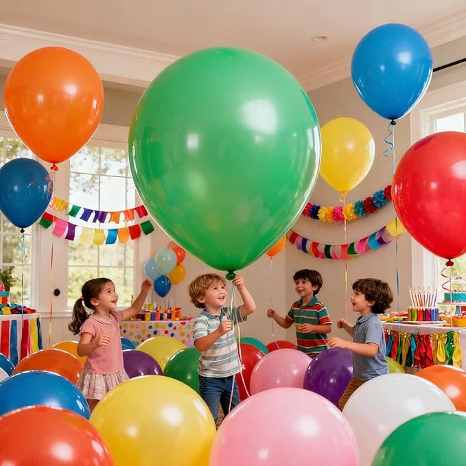 70 Pack 18 Inch Latex Balloons, 14 Kinds of Colorful Party Balloon Bulk for Birthdays, Weddings, Baby Showers & All Party Events