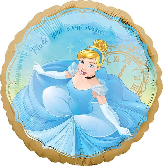 Cinderella Birthday Party 6pc Foil Balloons Bouquet Decorations