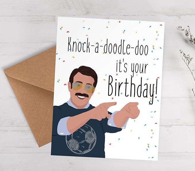 BALOR Knock Birthday Card | Card For Her | Card For Him | Funny Birthday Card | Gift | Popular Birthday Card | Happy Birthday | 4.25 x 5.5 Folded Cardstock Greeting Card
