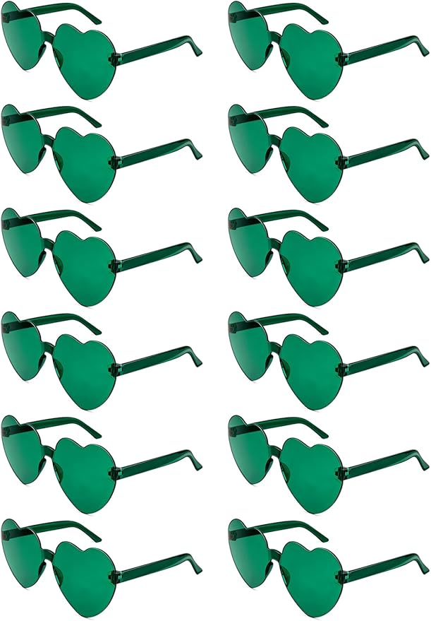 12/20Pcs Heart Shaped Sunglasses for Women, Party Favors Glasses for Wedding, Galentines, Valentines Decorations