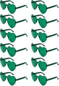 12/20Pcs Heart Shaped Sunglasses for Women, Party Favors Glasses for Wedding, Galentines, Valentines Decorations