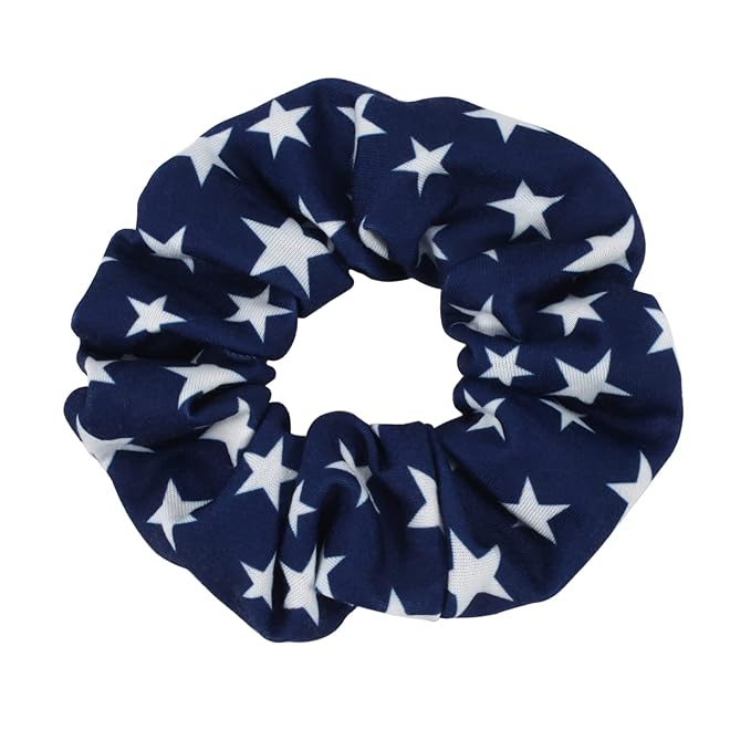 10PCS USA American Flag Hair Scrunchies for Women Girls Independence Day Patriotic Red White Blue Hair Ties Fourth of July Festival Ponytail Holder Hair Accessories Elastic Hair Band