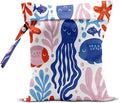 Beach Essentials, Wet Bag for Swimsuit Dirty Clothes Yoga Gym Diaper, Wet Dry Bag, Beach Vacation Essential for Travel Poor Bathing Summer Coastal Jellyfish Gifts
