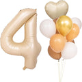 40 In Caramel Number Balloons Helium Foil Mylar latex Balloon Birthday Party banquet Decoration Digital 4