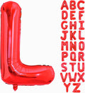 40 Inch Large Red Letter L Balloons Alphabet L Letter Balloons Foil Mylar Big Letter Balloons for Birthday Party Anniversary New Year Graduation Wedding Decorations