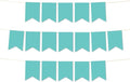 Andaz Press Hanging Pennant Banner with String, Diamond Blue, 1-Set, 24 Pennants, Approx. 12-Feet Long