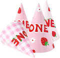 WERNNSAI Birthday Party Hats - 12 Pcs Birthday Party Supplies Cone Hat Headbands Colorful Paper Party Hats for Kids