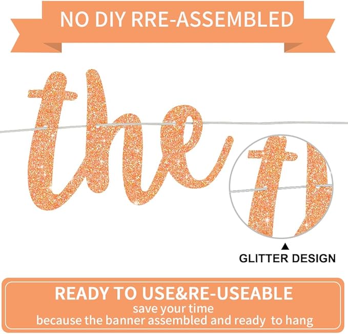 BEISHIDA Glitter Light Orange The Beginning of A New Chapter Banner,Pre-Strung Farewell Book Themed Housewarming Party Congratulations Decorations,Going away party Garland,Graduation Sign 2026 Banner,retirement Supplies
