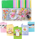 Gigicloud Diy Greeting Card Kits, Paper Greeting Card Set Handmade Diy Making Material Set For Birthday Invitation, Thanksgiving Christmas Holiday Baby Shower 15 Cards + 15 Envelopes