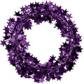 PMU 300 Ft Star Wire Shiny Garland Purple - Halloween, Christmas Party, Wedding, Birthday, Festive Home Decoration Ornament Purple (12pc-25Ft Each)