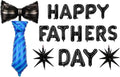 Black Fathers Day Balloons Happy Fathers Day Bow Balloon Letter Star Tie Necktie Balloons Father Foil Balloon for Father's Day Themed Party Supplies Decorations Party Balloon Sets 19 PCS