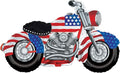 Patriotic Motorcycle 45" Foil Party Balloon